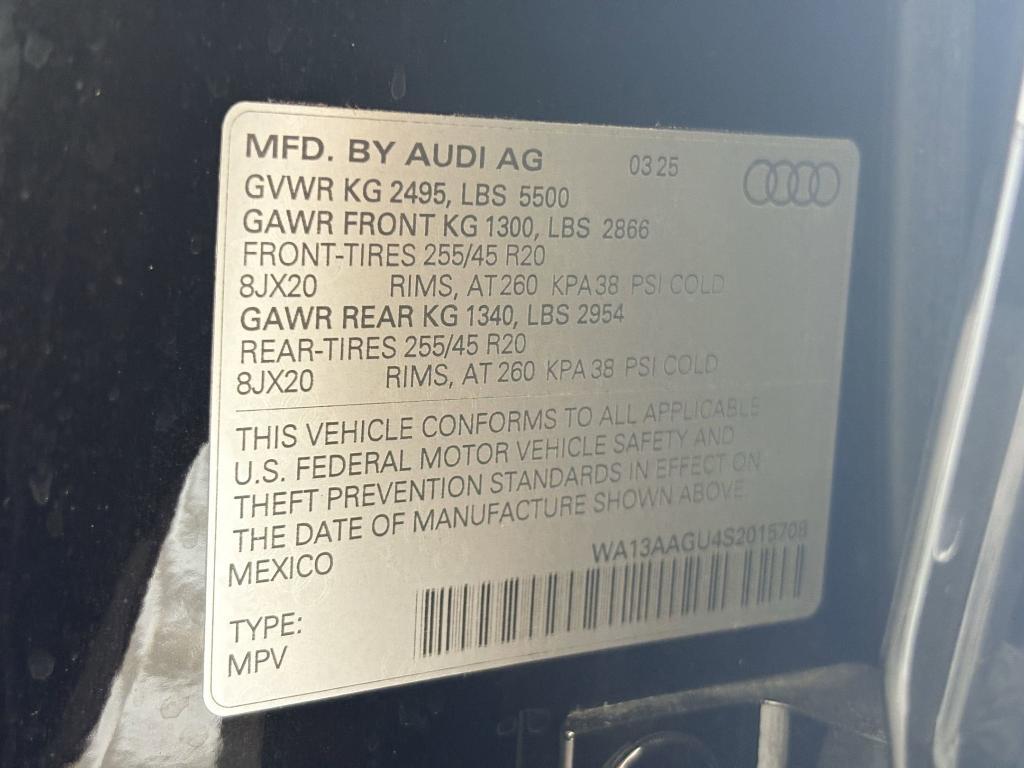 new 2025 Audi Q5 car, priced at $62,891