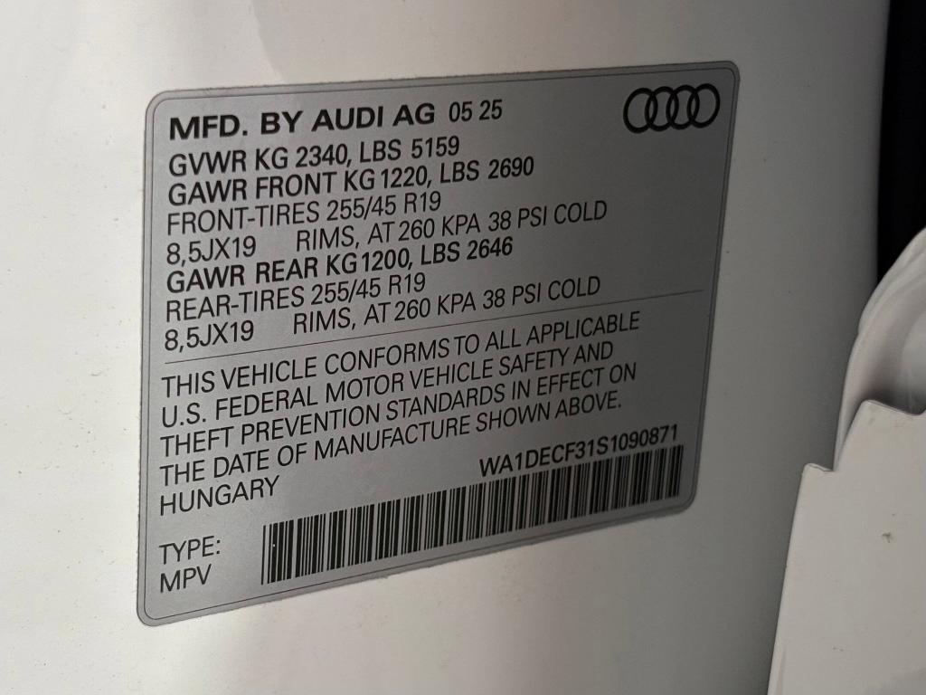 new 2025 Audi Q3 car, priced at $42,211