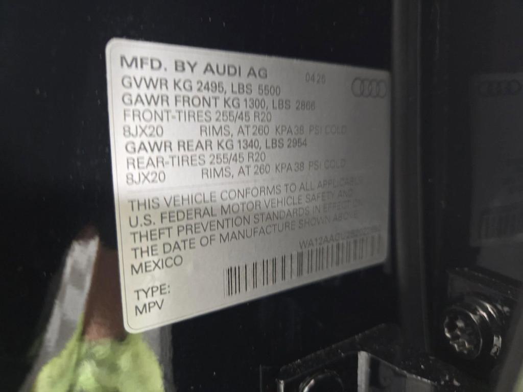 new 2025 Audi Q5 car, priced at $58,532