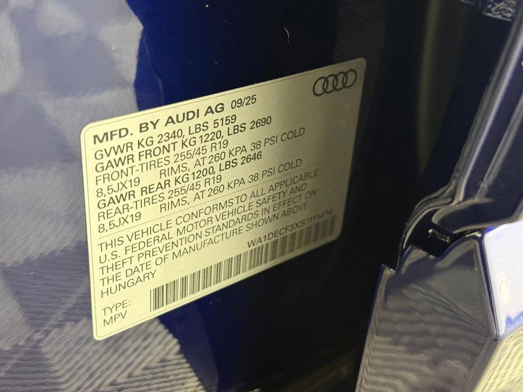 new 2025 Audi Q3 car, priced at $40,971