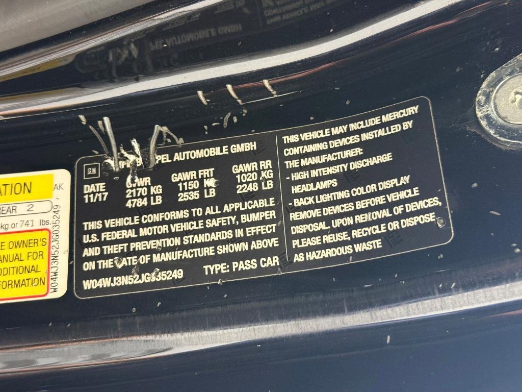 used 2018 Buick Cascada car, priced at $18,999