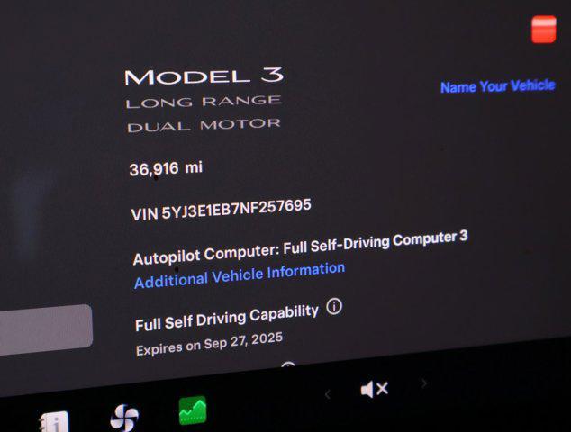 used 2022 Tesla Model 3 car, priced at $27,588