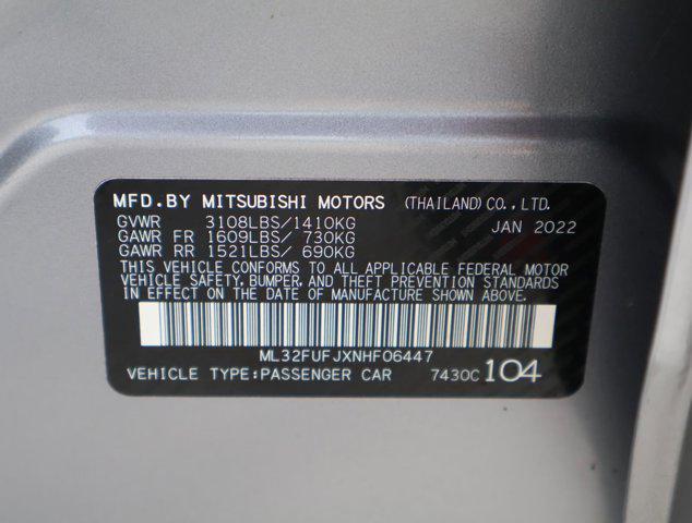 used 2022 Mitsubishi Mirage G4 car, priced at $13,288