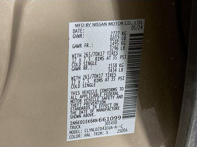 used 2024 Nissan Frontier car, priced at $33,897