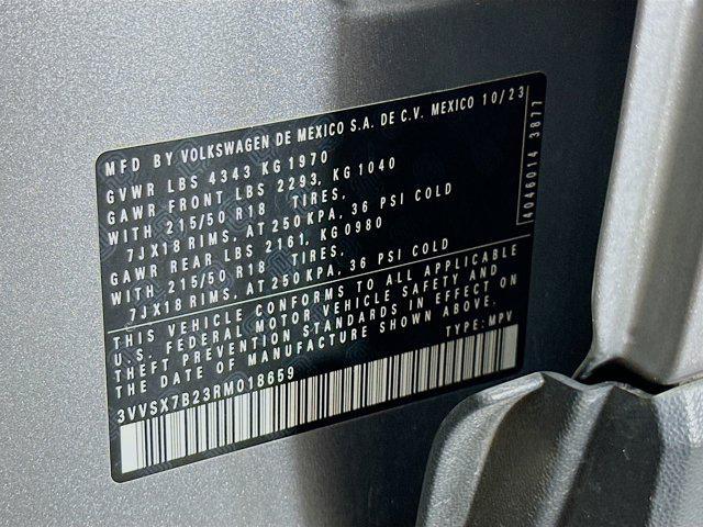 used 2024 Volkswagen Taos car, priced at $19,897
