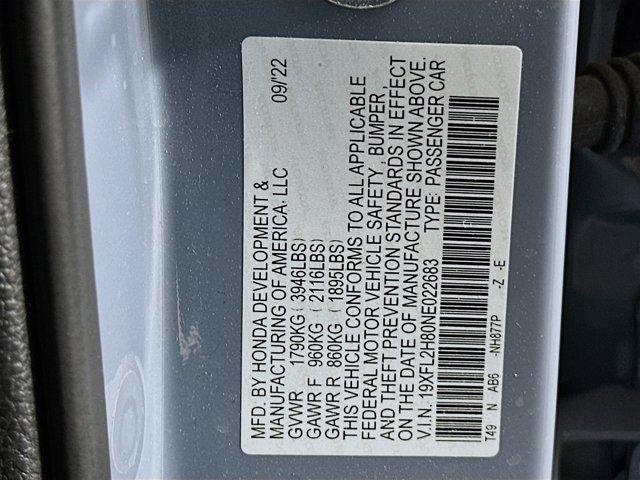 used 2022 Honda Civic car, priced at $22,997