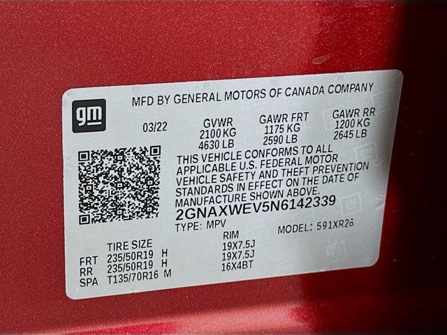 used 2022 Chevrolet Equinox car, priced at $21,497