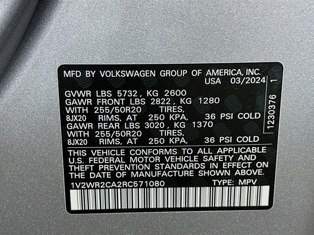 used 2024 Volkswagen Atlas car, priced at $30,597