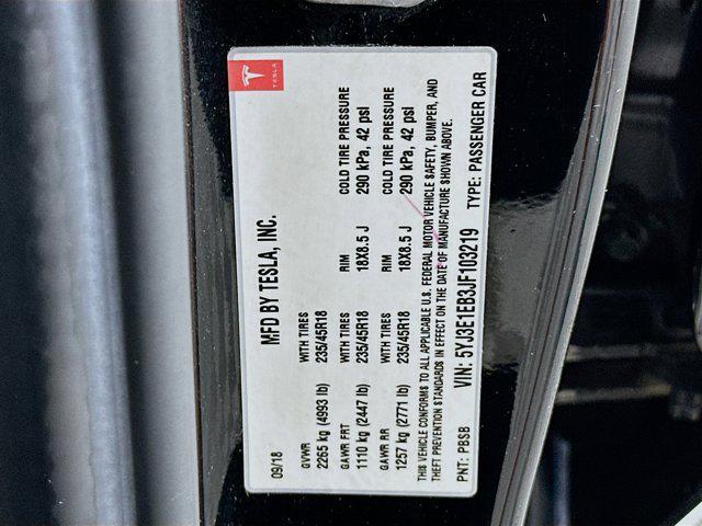 used 2018 Tesla Model 3 car, priced at $18,997