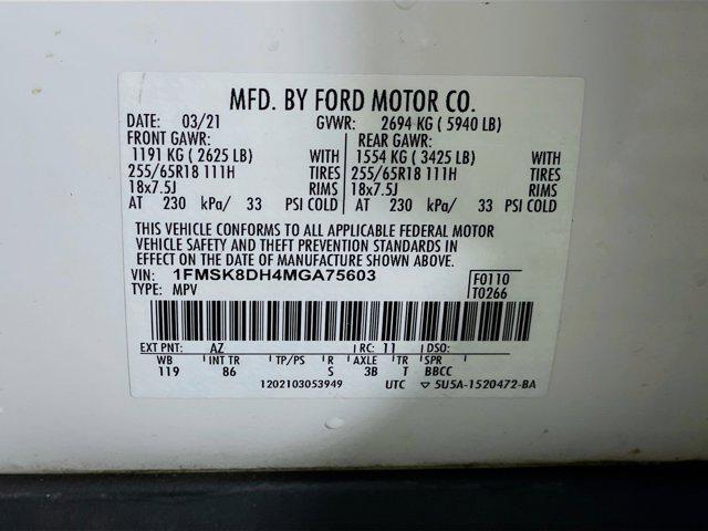 used 2021 Ford Explorer car, priced at $21,797