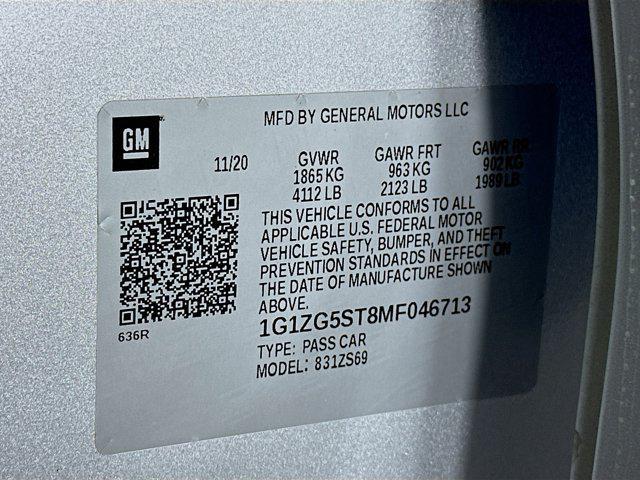 used 2021 Chevrolet Malibu car, priced at $17,497