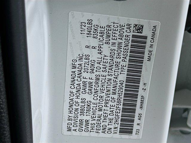 used 2024 Honda Civic car, priced at $24,897