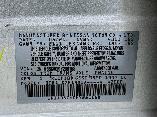 used 2021 Nissan Sentra car, priced at $16,197