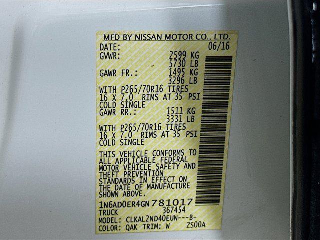 used 2016 Nissan Frontier car, priced at $11,399