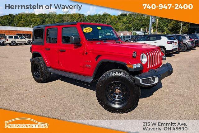 used 2020 Jeep Wrangler Unlimited car, priced at $31,144