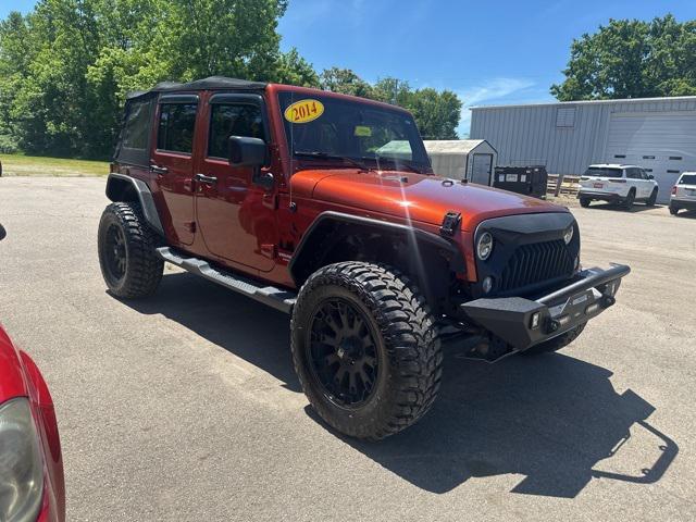 used 2014 Jeep Wrangler Unlimited car, priced at $18,193