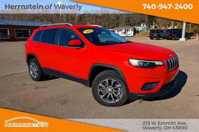 used 2021 Jeep Cherokee car, priced at $27,057