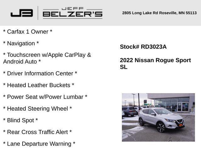 used 2022 Nissan Rogue Sport car, priced at $20,276