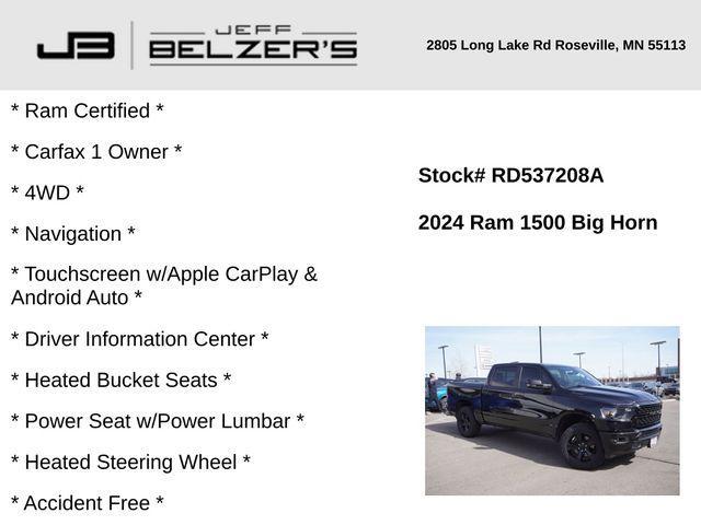 used 2024 Ram 1500 car, priced at $41,958