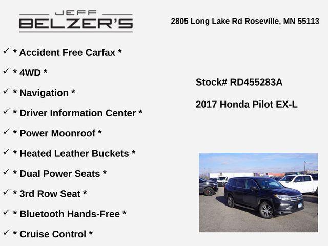 used 2017 Honda Pilot car, priced at $20,243