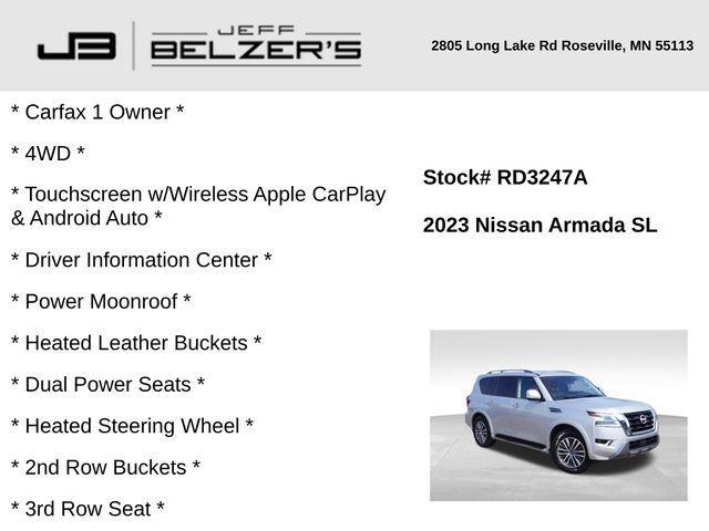 used 2023 Nissan Armada car, priced at $34,995