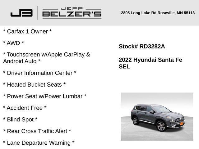 used 2022 Hyundai Santa Fe car, priced at $23,336