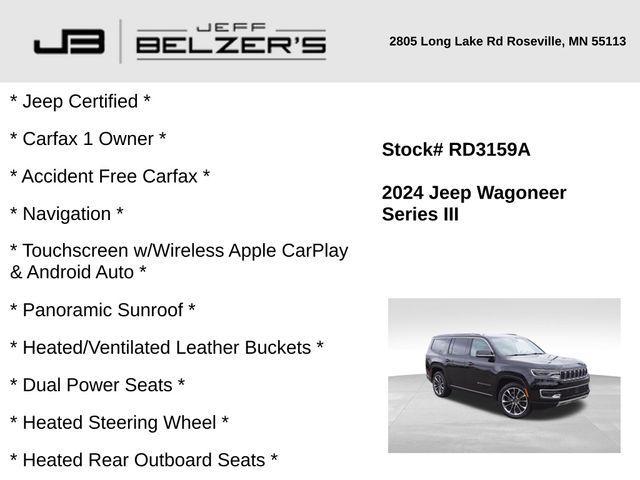 used 2024 Jeep Wagoneer car, priced at $67,930