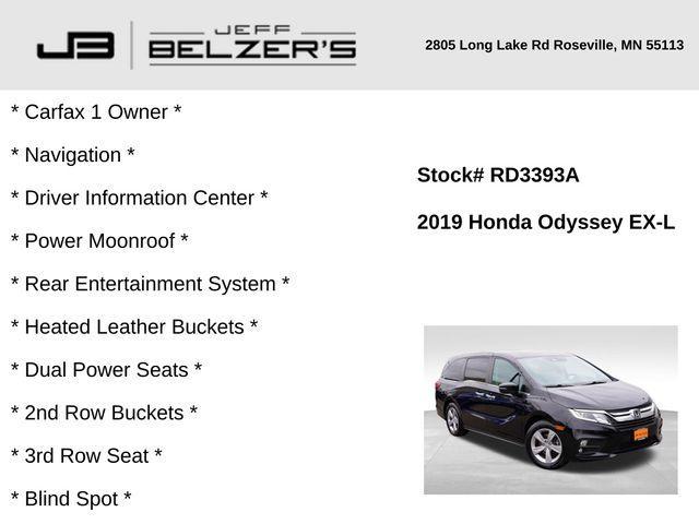 used 2019 Honda Odyssey car, priced at $17,298