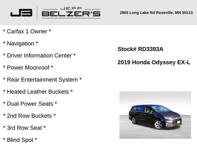 used 2019 Honda Odyssey car, priced at $18,869