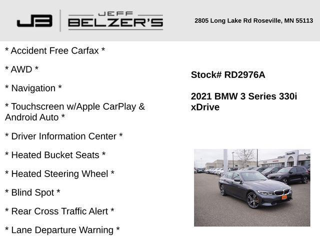 used 2021 BMW 330 car, priced at $28,246