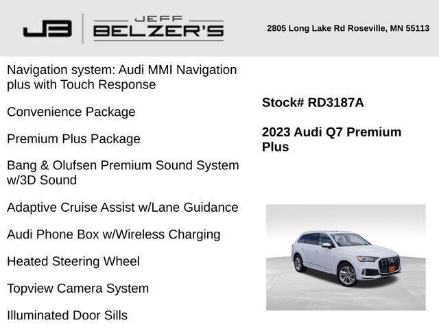 used 2023 Audi Q7 car, priced at $36,594