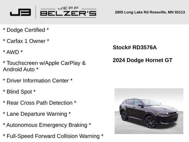 used 2024 Dodge Hornet car, priced at $24,550