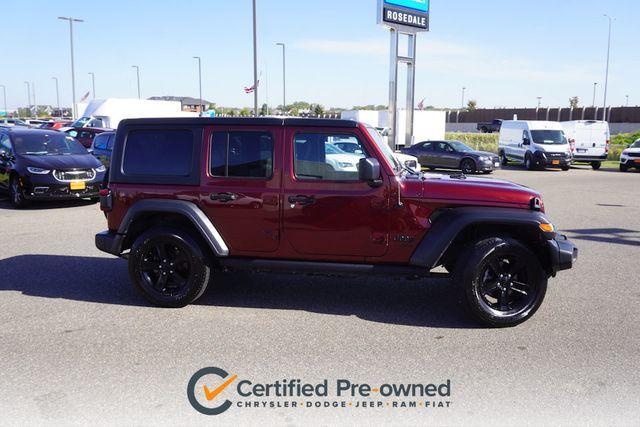 used 2021 Jeep Wrangler Unlimited car, priced at $31,478