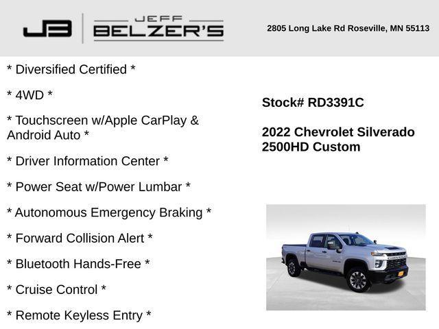 used 2022 Chevrolet Silverado 2500 car, priced at $37,644