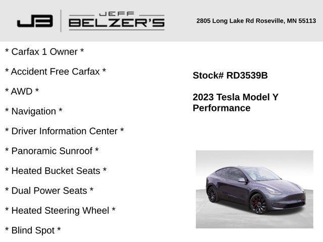 used 2023 Tesla Model Y car, priced at $34,282