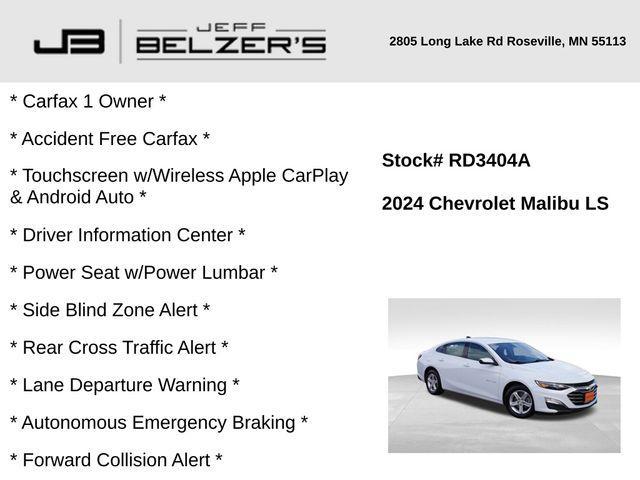 used 2024 Chevrolet Malibu car, priced at $21,546