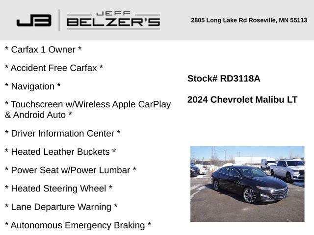 used 2024 Chevrolet Malibu car, priced at $23,247