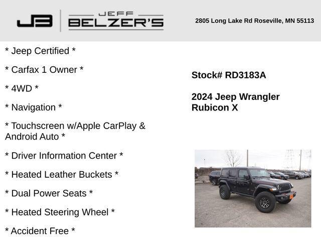 used 2024 Jeep Wrangler car, priced at $58,533