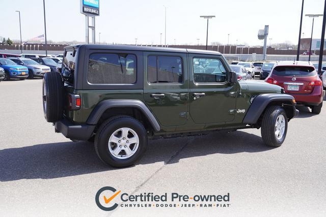 used 2021 Jeep Wrangler Unlimited car, priced at $35,596