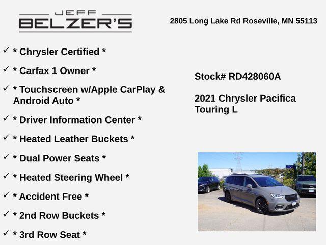 used 2021 Chrysler Pacifica car, priced at $29,883