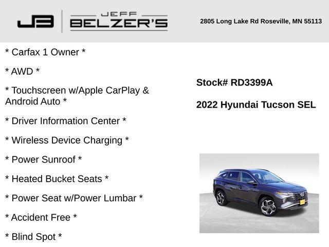 used 2022 Hyundai Tucson car, priced at $24,676