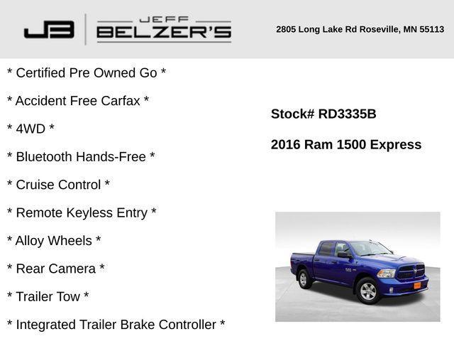 used 2016 Ram 1500 car, priced at $20,555