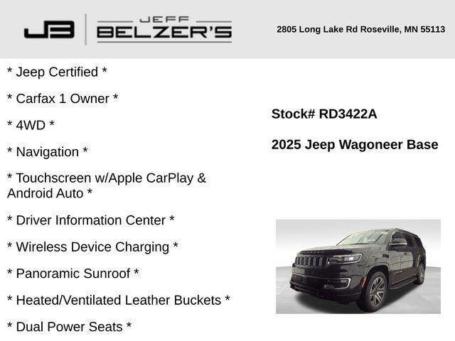 used 2025 Jeep Wagoneer car, priced at $58,881