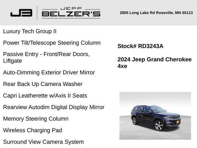 used 2024 Jeep Grand Cherokee 4xe car, priced at $41,737