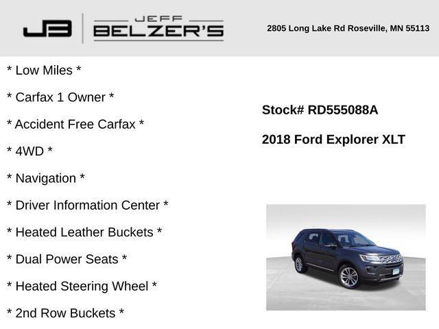 used 2018 Ford Explorer car, priced at $20,193