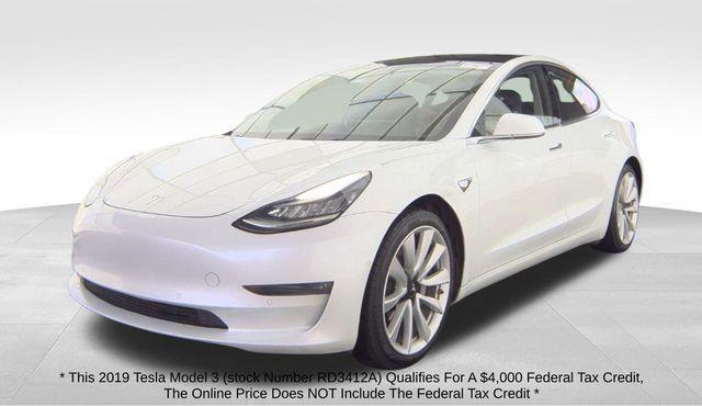 used 2019 Tesla Model 3 car, priced at $23,886