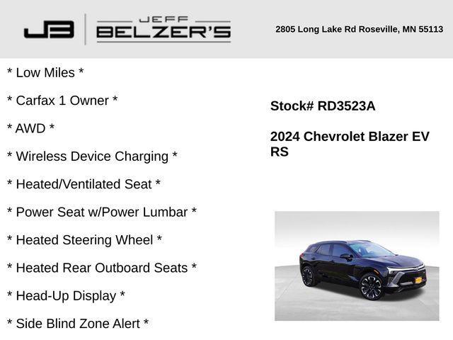 used 2024 Chevrolet Blazer EV car, priced at $28,984