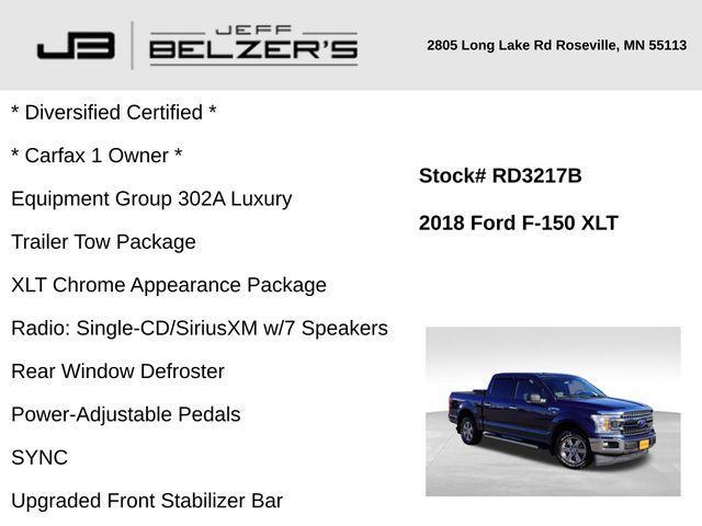 used 2018 Ford F-150 car, priced at $24,443