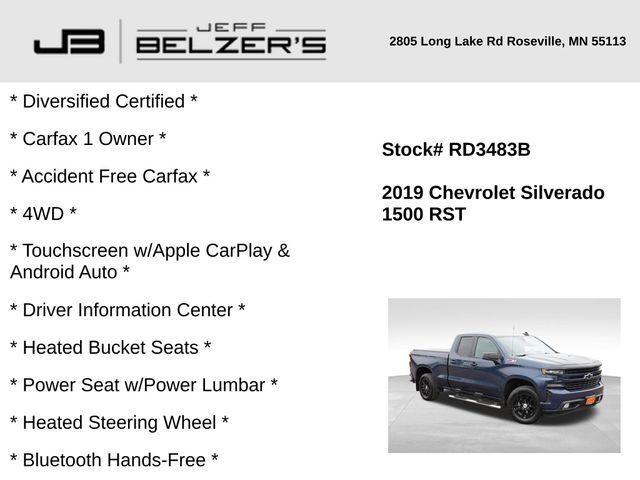 used 2019 Chevrolet Silverado 1500 car, priced at $26,624