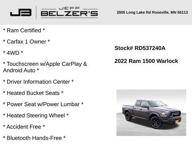 used 2022 Ram 1500 Classic car, priced at $30,298